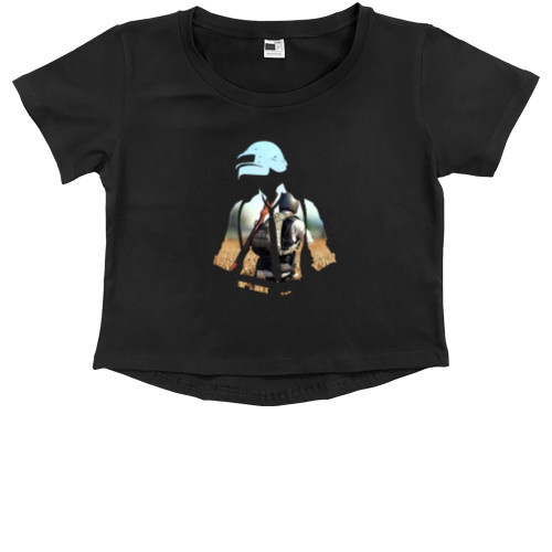 Kids' Premium Cropped T-Shirt - PUBG 2 - Mfest