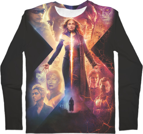 Men's Longsleeve Shirt 3D - x-men - Mfest