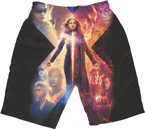 Men's Shorts 3D - x-men - Mfest