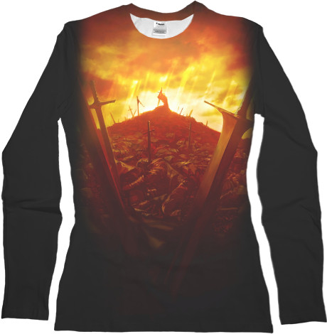 Women's Longsleeve Shirt 3D - battle of camlann - Mfest