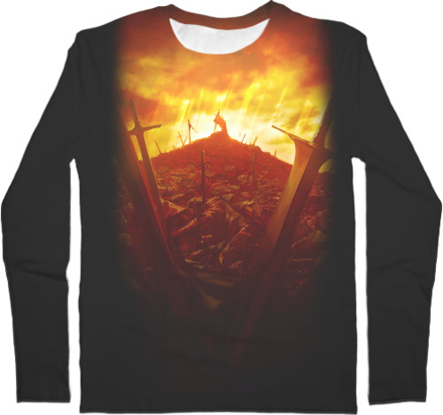 Kids' Longsleeve Shirt 3D - battle of camlann - Mfest