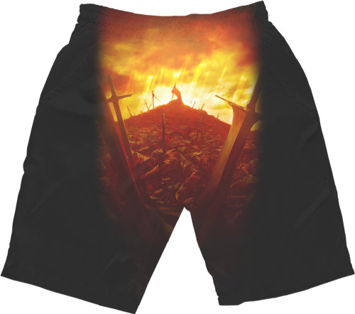 Men's Shorts 3D - battle of camlann - Mfest