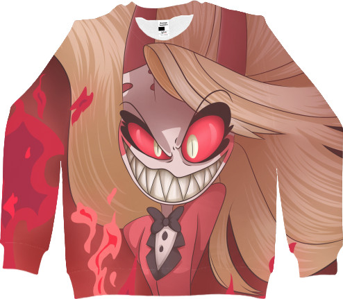 Women's Sweatshirt 3D - hazbin hotel demon charlie - Mfest