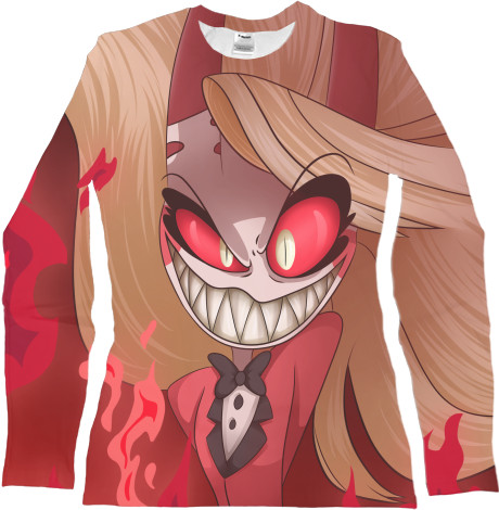 Women's Longsleeve Shirt 3D - hazbin hotel demon charlie - Mfest