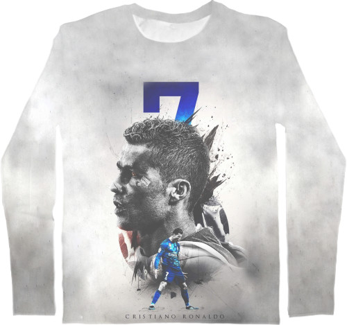 Men's Longsleeve Shirt 3D - ronaldo - Mfest