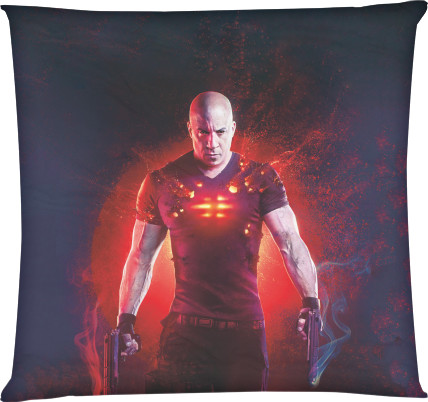 Square Throw Pillow - Bloodshot - Mfest