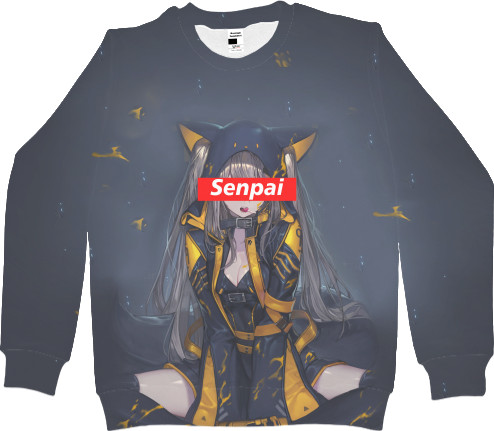 Men's Sweatshirt 3D - senpai 2 - Mfest