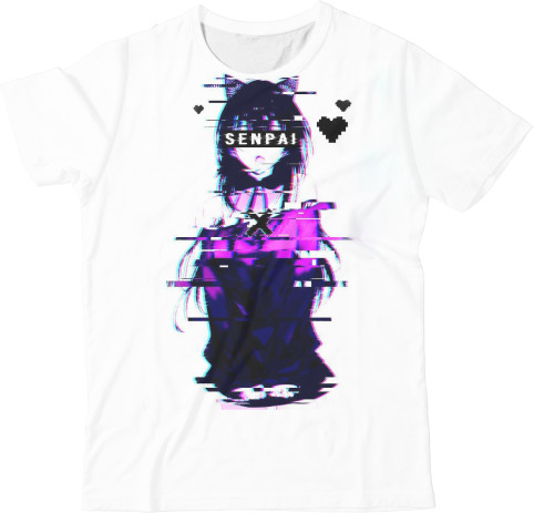 Kids' T-Shirt 3D - senpai - Mfest