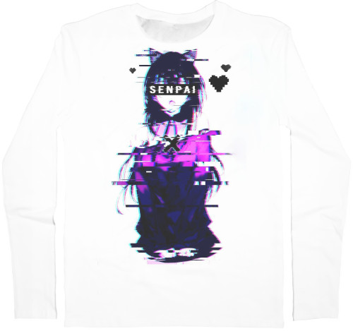 Senpai - Men's Longsleeve Shirt 3D - senpai - Mfest