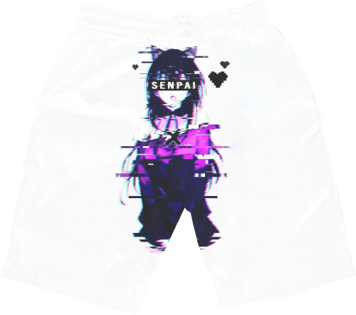 Men's Shorts 3D - senpai - Mfest