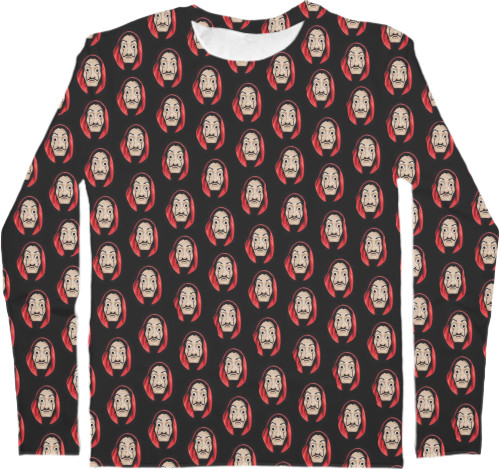 Men's Longsleeve Shirt 3D - la casa de papel - Mfest