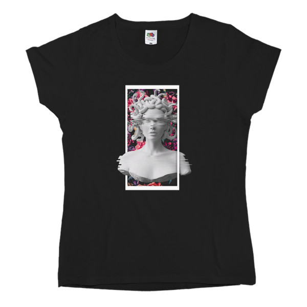 Women's T-shirt Fruit of the loom - statua medusa - Mfest