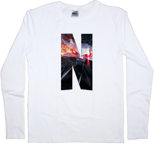 Men's Longsleeve Shirt - Netflix and wolf - Mfest