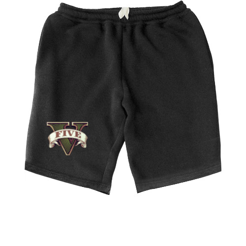 Men's Shorts - GTA 5 3D Logo - Mfest