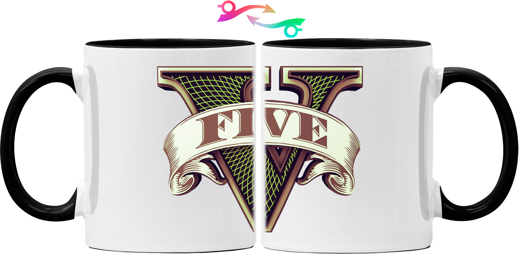 Mug - GTA 5 3D Logo - Mfest