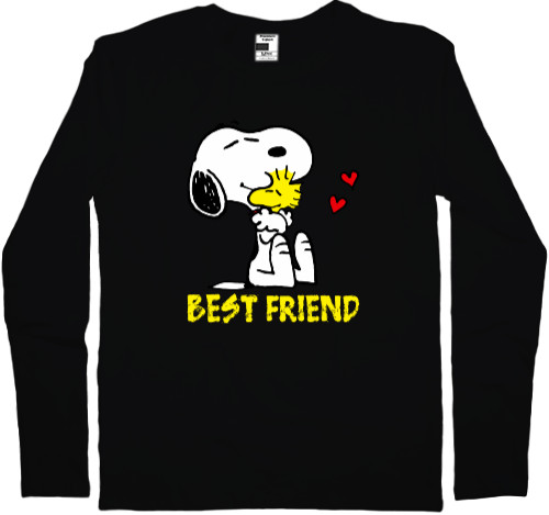 Футболка з Довгим Рукавом Чоловіча - Best friend (snoopy) - Mfest