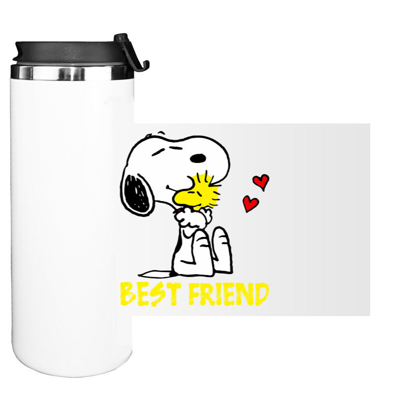 Water Bottle on Tumbler - Best friend (snoopy) - Mfest