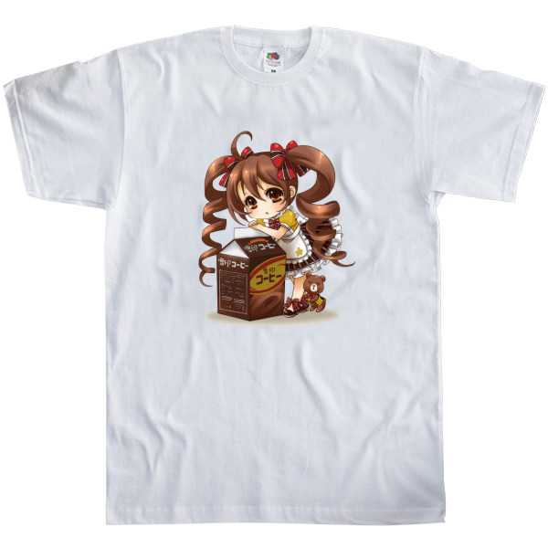 Anime - Kids' T-Shirt Fruit of the loom - girls chibi comida - Mfest