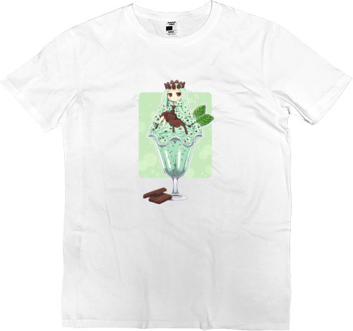 Men’s Premium T-Shirt - Mint Chocolate Chip Ice Cream by - Mfest