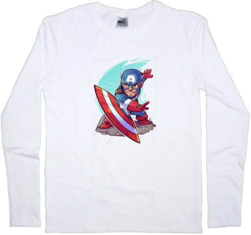 Kids' Longsleeve Shirt - Captain America - Mfest