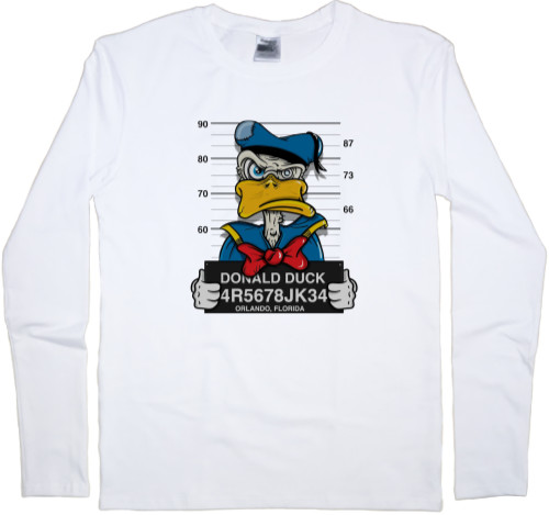 Men's Longsleeve Shirt - Donal Duck - Mfest