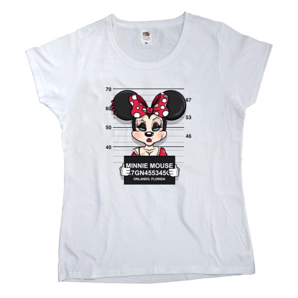 Микки Маус - Women's T-shirt Fruit of the loom - Minni Mouse - Mfest