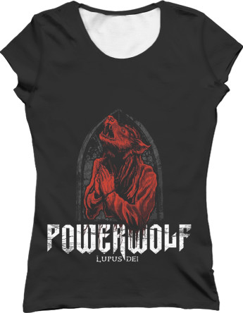 Women's T-Shirt 3D - powerwolf 4 - Mfest