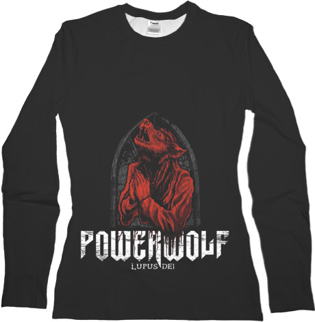 Women's Longsleeve Shirt 3D - powerwolf 4 - Mfest