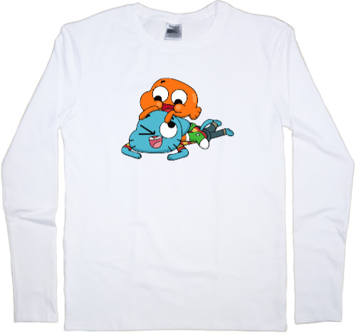 Men's Longsleeve Shirt - gumball and darwin 3 - Mfest