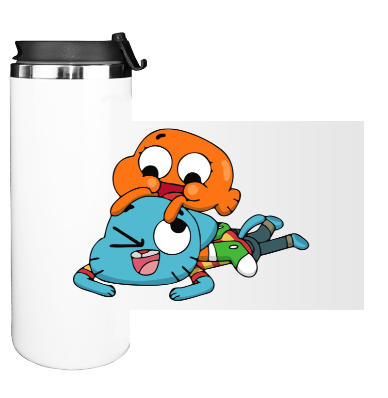 Water Bottle on Tumbler - gumball and darwin 3 - Mfest