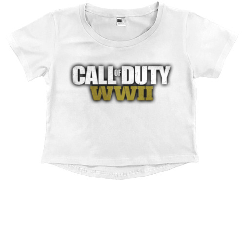 Kids' Premium Cropped T-Shirt - call of duty - Mfest