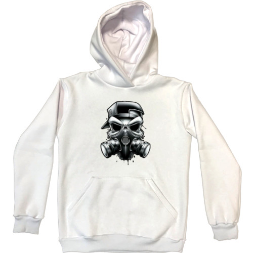 Unisex Hoodie - Skull And Gas Mask - Mfest