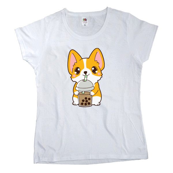 Women's T-shirt Fruit of the loom - Boba Corgi - Mfest