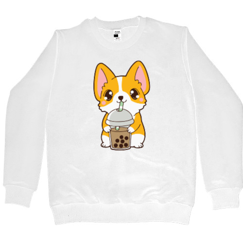 Men’s Premium Sweatshirt - Boba Corgi - Mfest