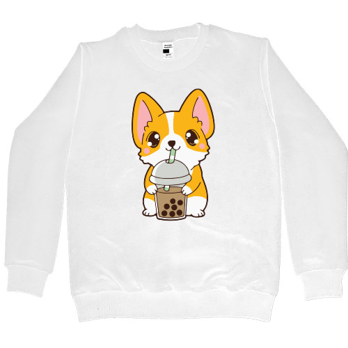 Women's Premium Sweatshirt - Boba Corgi - Mfest