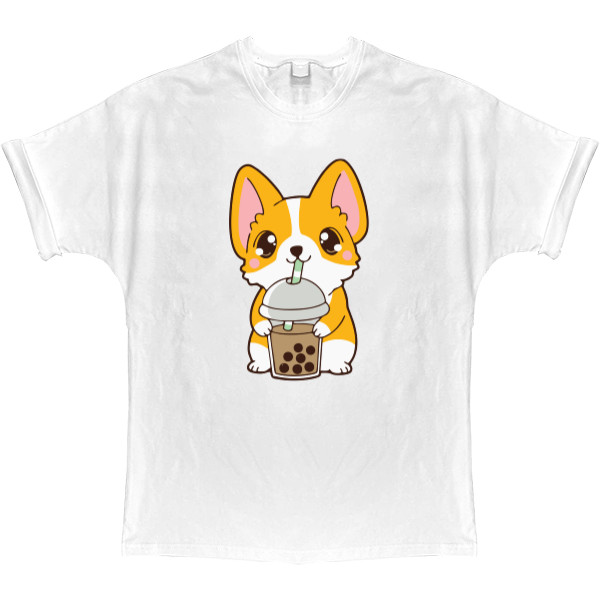 T-shirt Oversize - Boba Corgi - Mfest