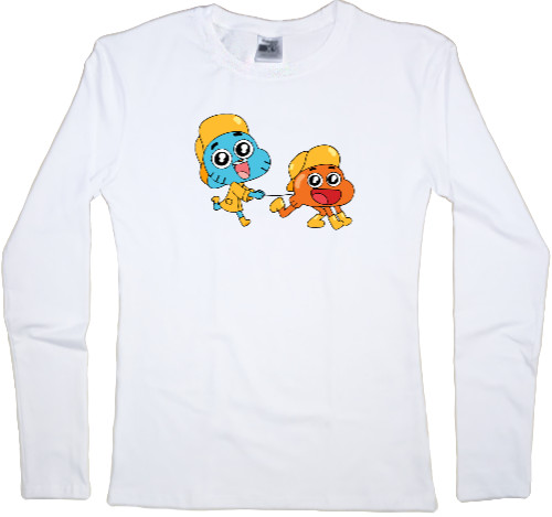 Women's Longsleeve Shirt - gumball and darwin 2 - Mfest