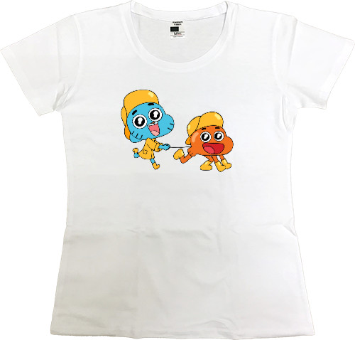 Women's Premium T-Shirt - gumball and darwin 2 - Mfest