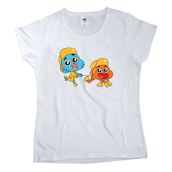 Women's T-shirt Fruit of the loom - gumball and darwin 2 - Mfest