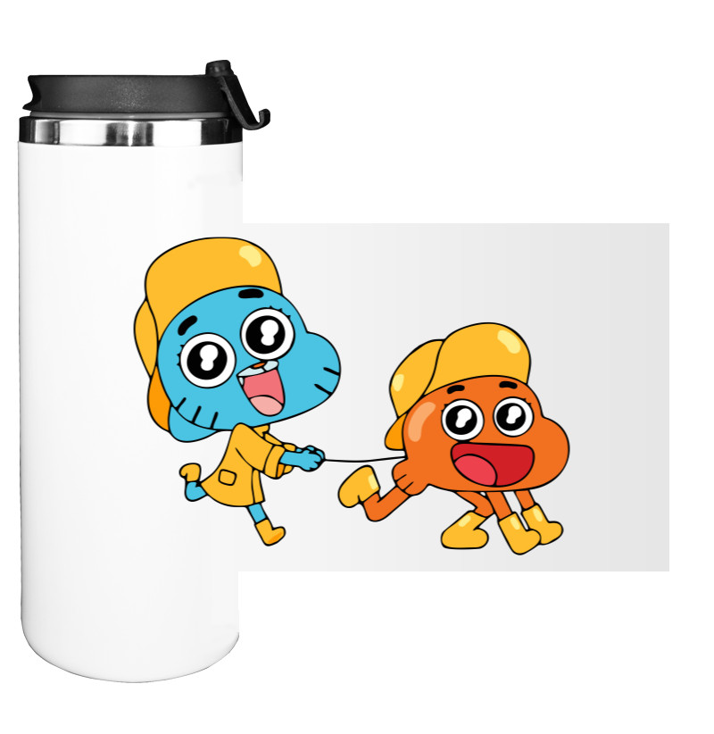 Water Bottle on Tumbler - gumball and darwin 2 - Mfest