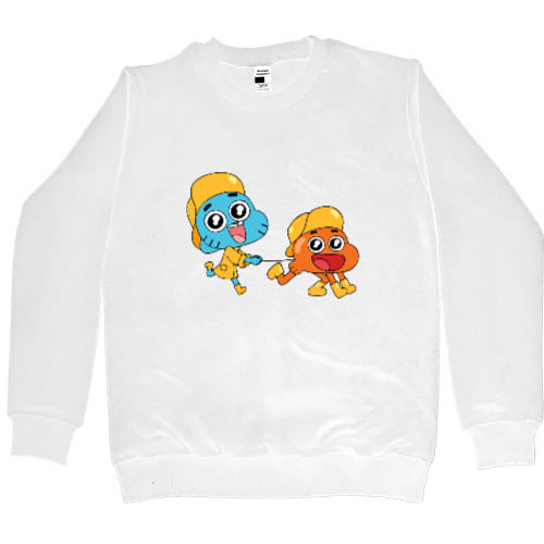 Men’s Premium Sweatshirt - gumball and darwin 2 - Mfest