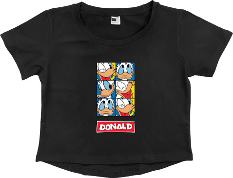 Women's Cropped Premium T-Shirt - donald - Mfest