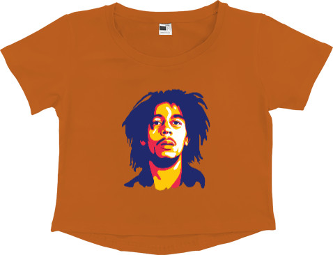 Women's Cropped Premium T-Shirt - Bob Marley - Mfest