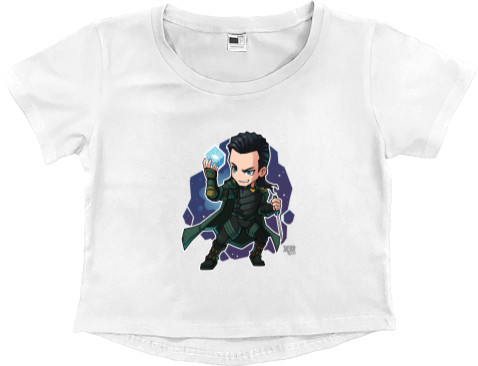 Women's Cropped Premium T-Shirt - LOKI - Mfest