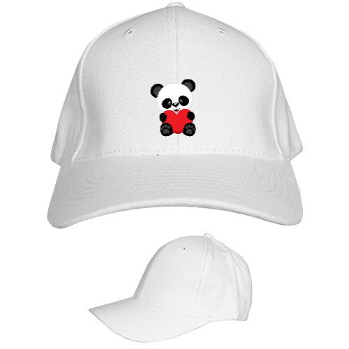 Kids' Baseball Cap 6-panel - панда 2 - Mfest