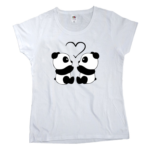 Women's T-shirt Fruit of the loom - панда - Mfest