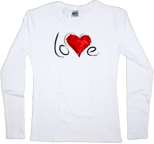 Women's Longsleeve Shirt - love - Mfest