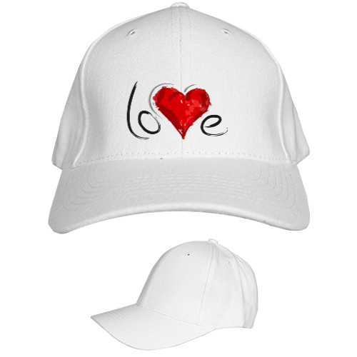 Kids' Baseball Cap 6-panel - love - Mfest