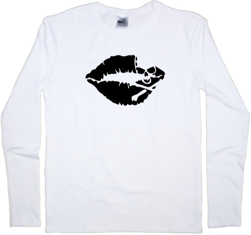 Kids' Longsleeve Shirt - Skull Lips - Mfest