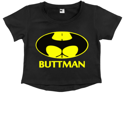 Kids' Premium Cropped T-Shirt - BUTTMAN - Mfest